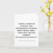 Carte de devis inspirée Bouddha **ajoutez votre no (Fleur jaune)