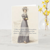 Carte de devis Jane Austen Follies (Fleur jaune)