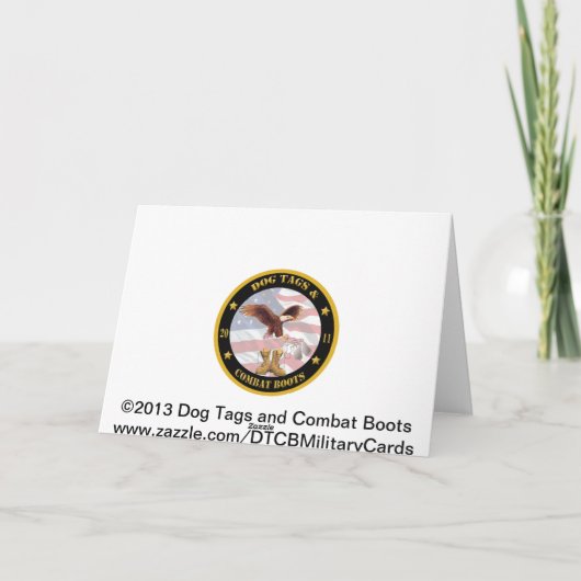 Carte de devis MacArthur Merci Marine (Dos)