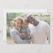 Carte de devis photo Bon thanksgiving automne (Dos)