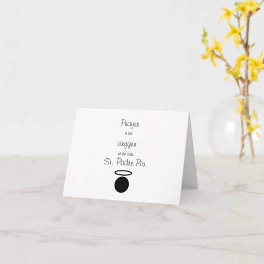 Carte de devis St. Padre Pio (Fleur jaune)