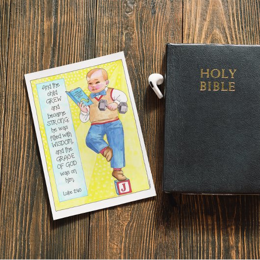 Carte de dévouement de baptême du baptême du