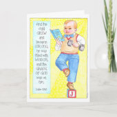 Carte de dévouement de baptême du baptême du (Devant)