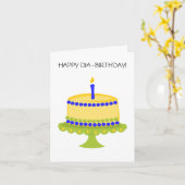 Carte de Diabirthday (Fleur jaune)