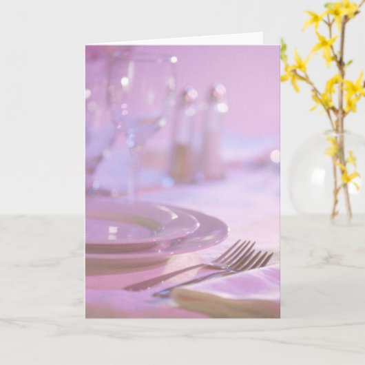 Carte de dîner (1) (Fleur jaune)