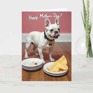 Carte de dîner canin pour la fête des mères
