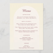 Carte de dîner de la marque Quinceañera (Devant)