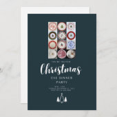 Carte de dîner de la veille de Noël (Devant / Derrière)