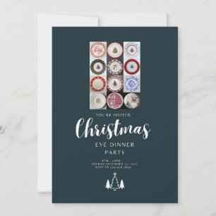 Carte de dîner de la veille de Noël