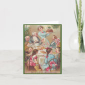 Carte de dîner de Noël vintage (Devant)