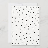 Carte de dîner de répétition de mariage à typograp (Dos)