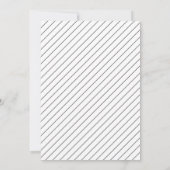 Carte de dîner de répétition de mariage à typograp (Dos)