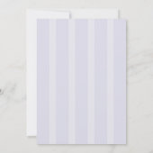 Carte de dîner de répétition de script bleu (Dos)