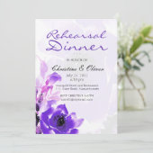 Carte de Dîner de Répétition Rose Violet (Debout devant)