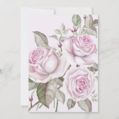 Carte de Dîner de Répétition Rose violette (Dos)