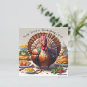 Carte de dîner de Thanksgiving téléchargeable par  (Debout devant)