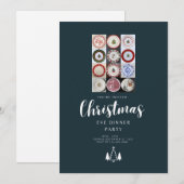 Carte de dîner du réveillon de Noël (Devant / Derrière)