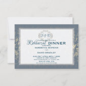 Carte de Dîner Royal Damask de luxe (Devant)