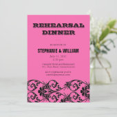 Carte de dîner vintage Floral (Debout devant)