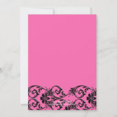 Carte de dîner vintage Floral (Dos)