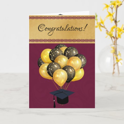 Carte de diplôme (Fleur jaune)