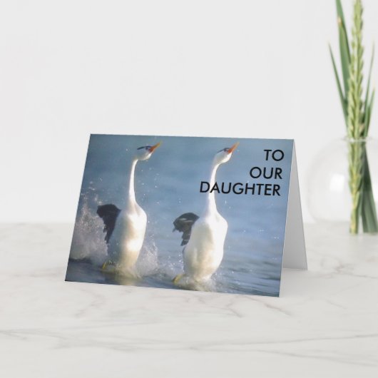 CARTE DE DIPLÔME "À NOTRE FILLE" (Devant)