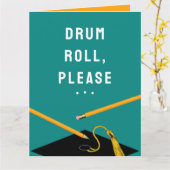 Carte de diplôme amusante (Fleur jaune)