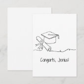 Carte de diplôme amusante (Devant / Derrière)