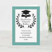 Carte de diplôme Congrats customisée, classique (Devant)