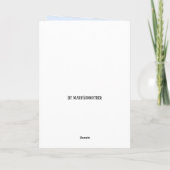 Carte de diplôme Congrats customisée, classique (Dos)