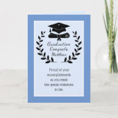 Carte de diplôme Congrats customisée, classique (Devant)