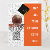Carte de diplôme de basket-ball (Fleur jaune)