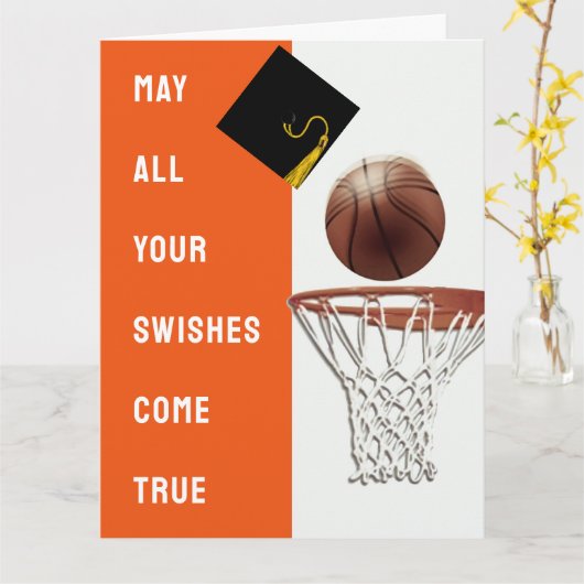 Carte de diplôme de basket-ball (Fleur jaune)