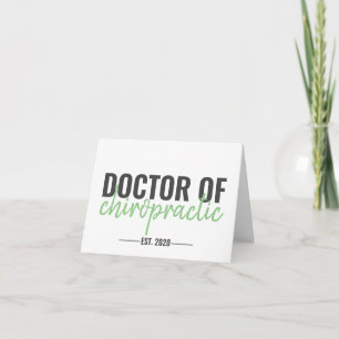 Carte de diplôme de chiropraticien, DC Graduation