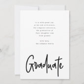 Carte de diplôme de fin d'études (Dos)