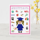 Carte de diplôme de la maternelle (Fleur jaune)