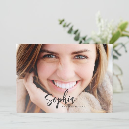 CARTE DE DIPLÔME DE NOM DE SCRIPT (Debout devant)