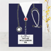 Carte de diplôme d'infirmière (Fleur jaune)