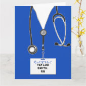 Carte de diplôme d'infirmière (Fleur jaune)