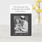 Carte de diplôme d'infirmière (Fleur jaune)