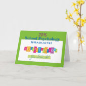 Carte de diplôme en psychologie scolaire (Fleur jaune)