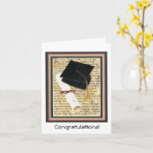 Carte de diplôme, Félicitations ! (Fleur jaune)