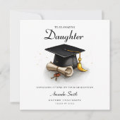 Carte de diplôme pour fille, carte de diplôme (Devant)