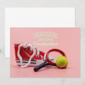 Carte de diplôme pour joueur de tennis (Devant / Derrière)