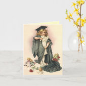 CARTE DE DIPLÔME SCOLAIRE DIPLÔMÉE TOUS GROS (Fleur jaune)