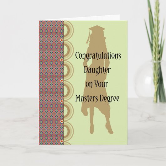 Carte de diplômée de master. (Devant)