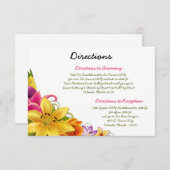 Carte de direction 3,5 x 5 Hawaiian Exotic Flowers (Devant / Derrière)