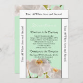 Carte de direction 3,5 x 6 Vert et orchidée (Devant / Derrière)