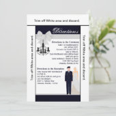 Carte de direction 3.5x6 ARMÉE Uniforme Blues Brid (Debout devant)