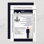 Carte de direction 3.5x6 ARMÉE Uniforme Blues Brid (Devant / Derrière)